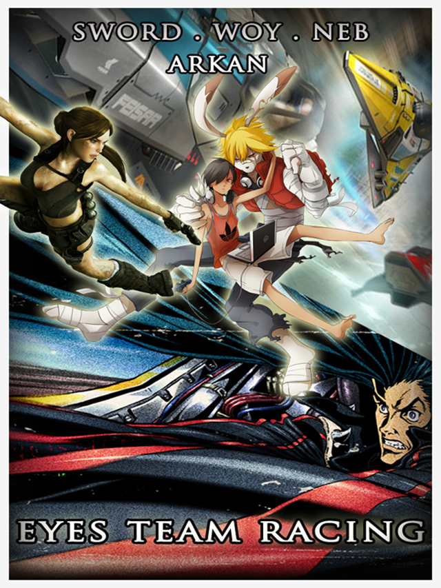 Poster de l'AMV Eyes Team Racing faite par Neb