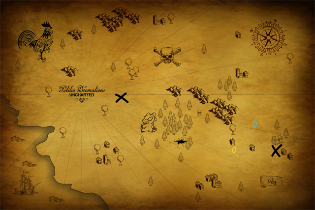 Carte de Uncharted, utilisée dans le recueil de Petites Vidéomations